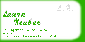 laura neuber business card